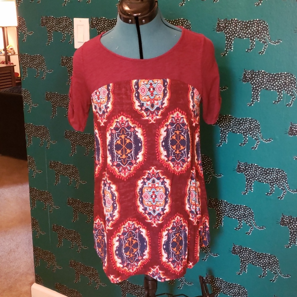 Bohemian print tunic from Anthropologie
